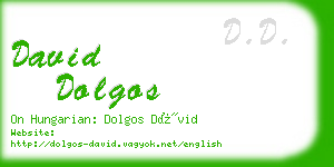 david dolgos business card